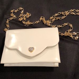 🎉HP🎉  Evening Bag - Cream Colored with Rhinestone studded close